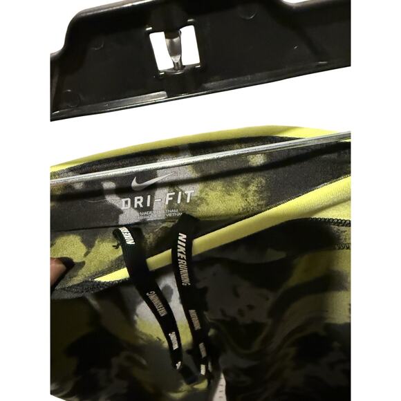 Nike Women’s STAY WARM Running Capris – Black/Green/Gray – Size Small - Picture 3 of 5